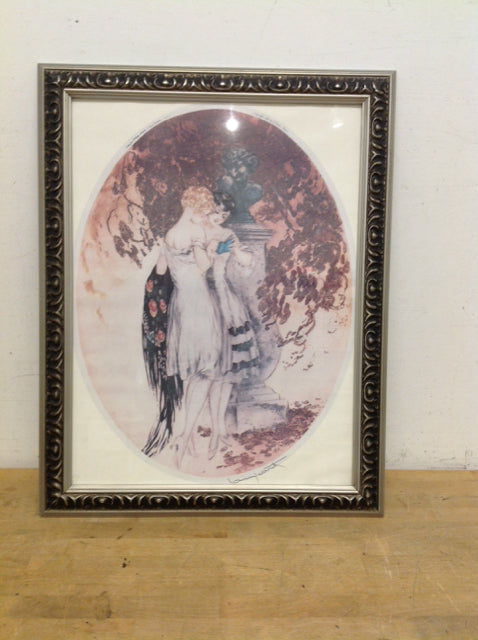 Louis Icart 28x22 Framed 2 Women Speaking