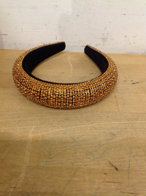 Women's - Orange Rhinestone Headband