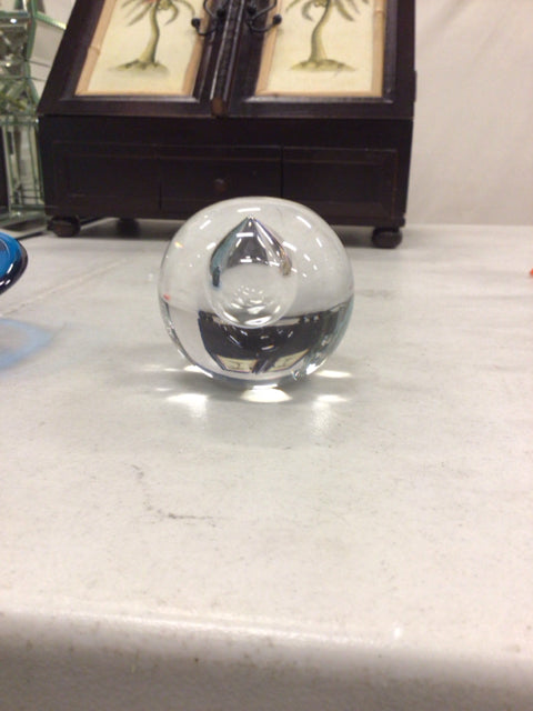 Clear Water Drop Paperweight