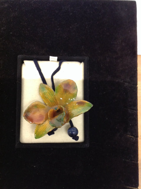 Real Green Tulip Necklace