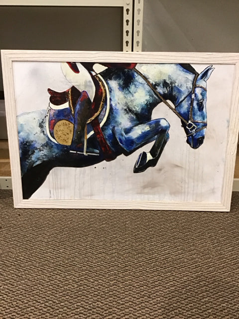 36"x24" Horse Oil Painting By Monika Jones