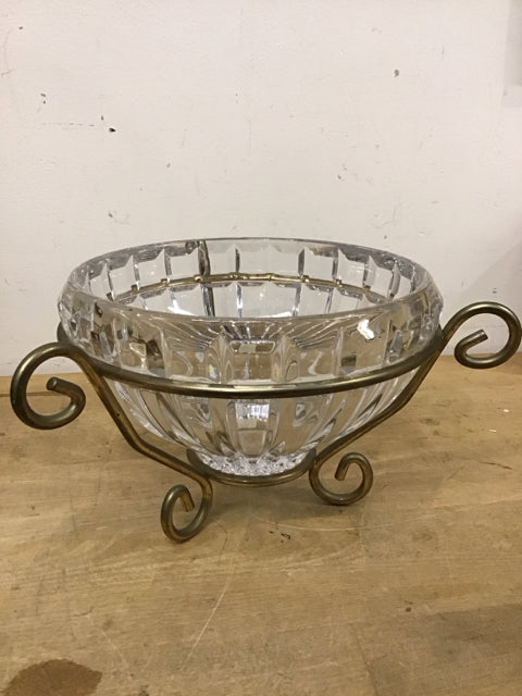 7.5"x6" Mikasa Crystal Bowl W/Stand