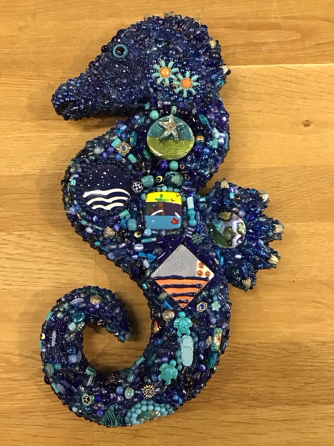 14"x8" Seahorse "Oceano" By Susan David COA
