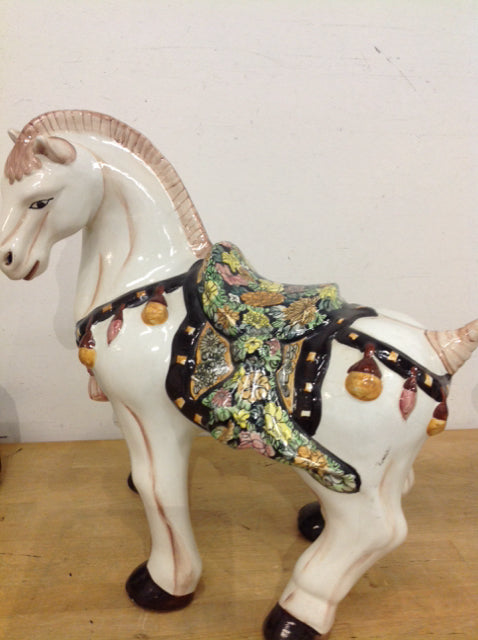 19" Ceramic Horse Statue