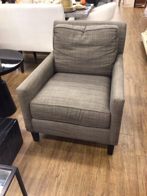 Thomasville Furniture Grey Fabric Club Chair