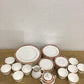 51 PC Beaufort Rust Red By Royal Dorcester Dinner Service