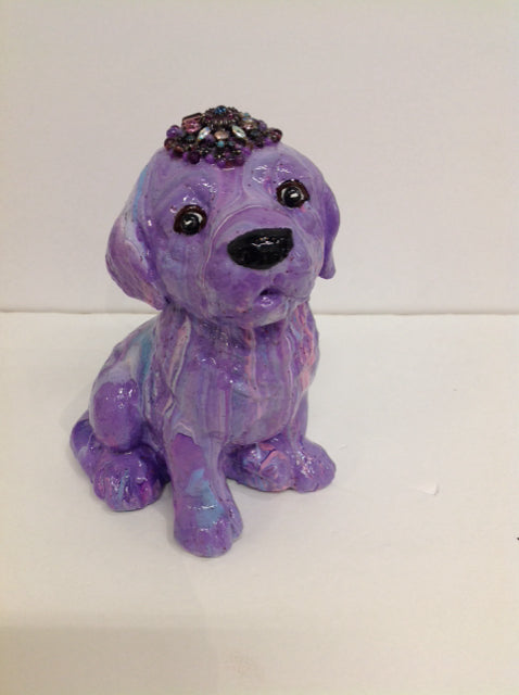 10x9 "Purple Queen" the Dog By Susan David
