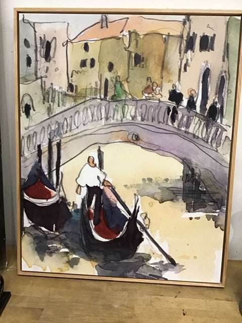 29"x31.5" Venice Plein Air III" By Samuel Dixon Art