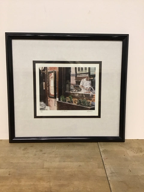 23,5x21.5 Framed "J Paul's" Signed Maddox 22/750