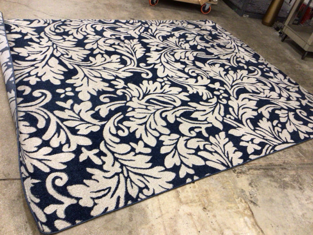 8' X 10' Safavieh Amherst Indoor Navy/Ivory Rug