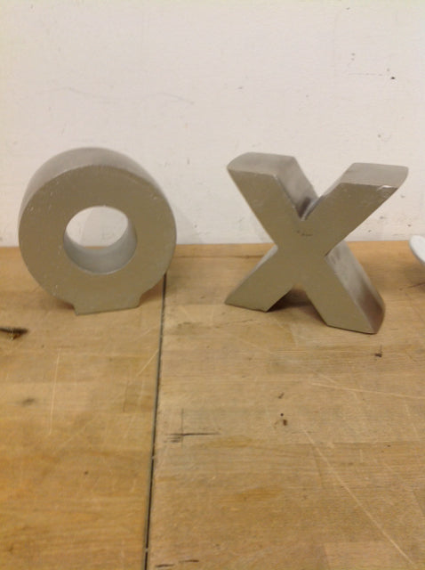 X O Restoration Hardware Bookends