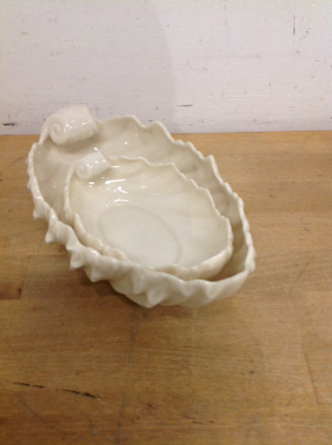 Set Of 2 Lenox Shell Bowls