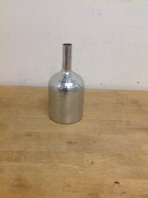 10" Silver Tone Bud Vase