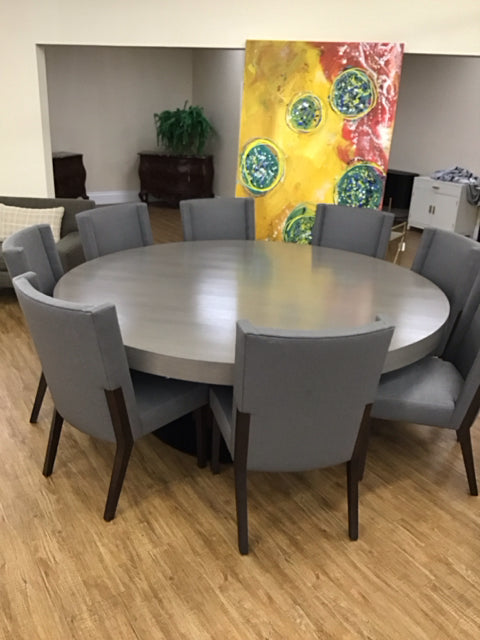 Joseph Jeup 84" Dining Table W/8 Chairs Dining Set