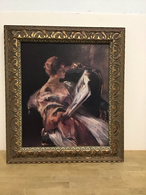 25x29 Framed "The Storybook" Irving Wiles