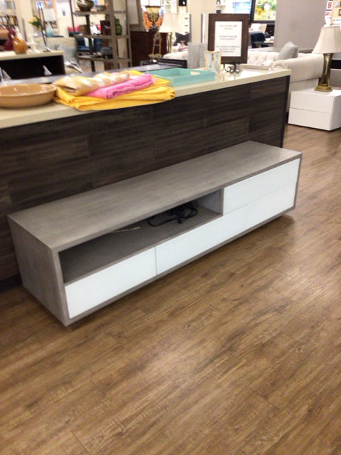 86" City Furniture Vancouver Gray T.V Stand