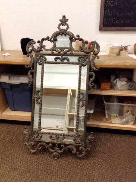 51"x31" Uttermost Beveled Mirror in Ornate Frame