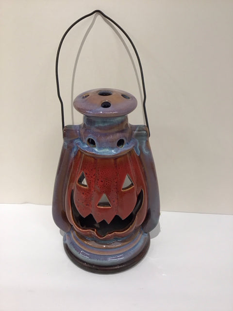 Multicolor Ceramic Pumpkin Lantern