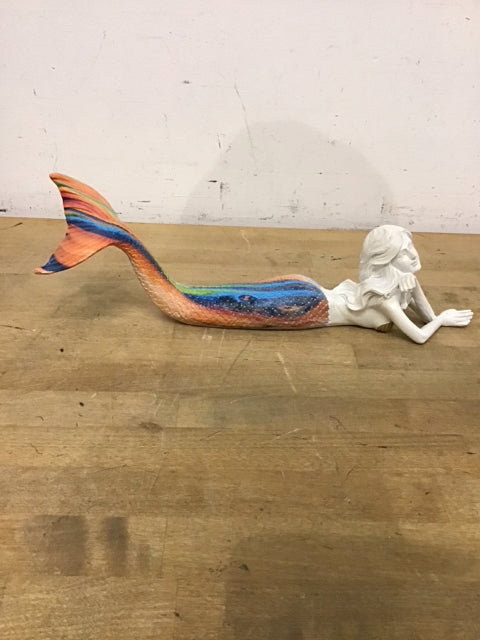 11" Decorative Resin Mermaid Figure
