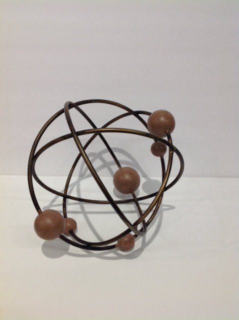 10" Gold Metal Orb