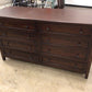 24" X 66" AS-IS PB Eight Drawer Wood Dresser(Top Scratched)