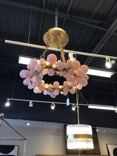 Pink Rock Crystal Bubble Chandelier By Phoenix