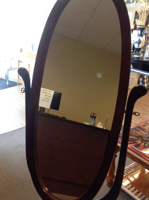 Mirror- 27" X 65" Floor Wood Swivel