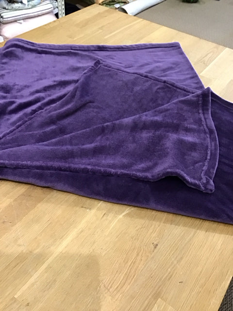 Purple Plush Throw