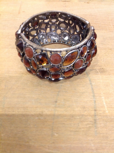 Bracelet- Amber Stones Cuff