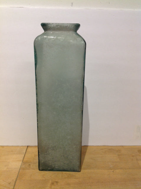 17.5" Recycled Green Glass Vase