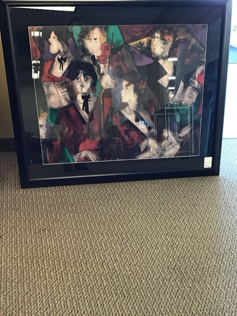 41"x35" "Grand Orchestra" By Linda Le Kinff Art