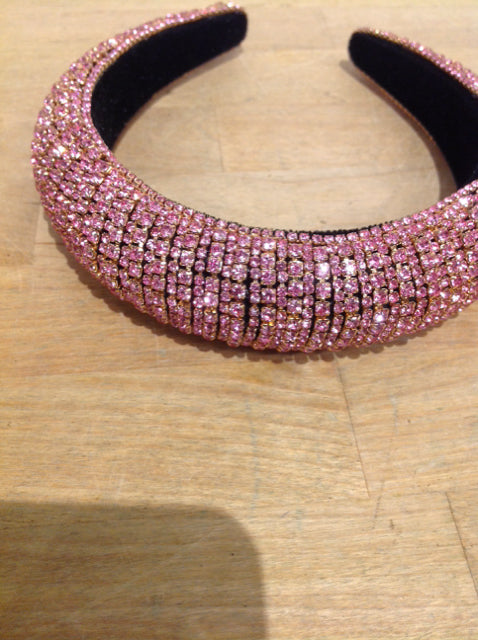 Women's - Pink Rhinestone Headband