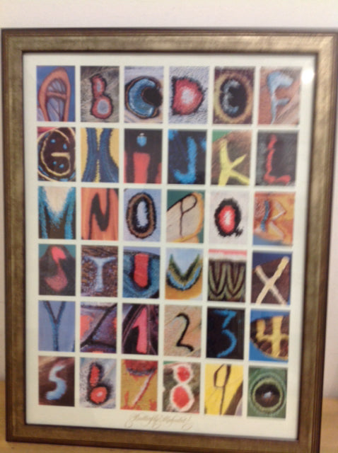 20" X 26" Butterfly Alphabet Print