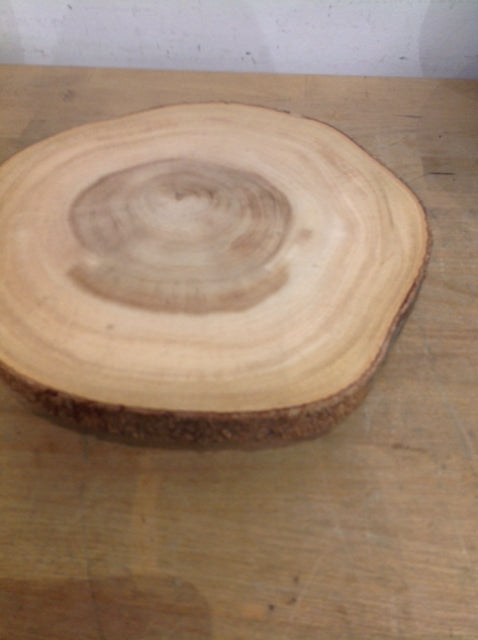 Tray- 10" Wood Bark