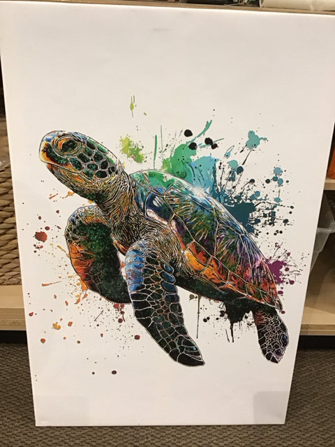 36"x24" Sea Turtle Art By Monika Jones