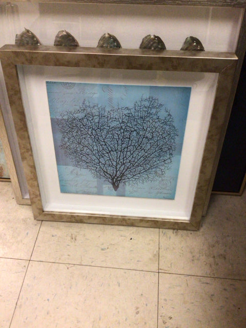 16 5/8" Square Framed Tree Print