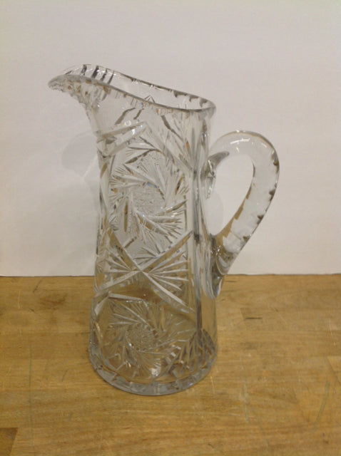 11" Cut Glass Pitcher