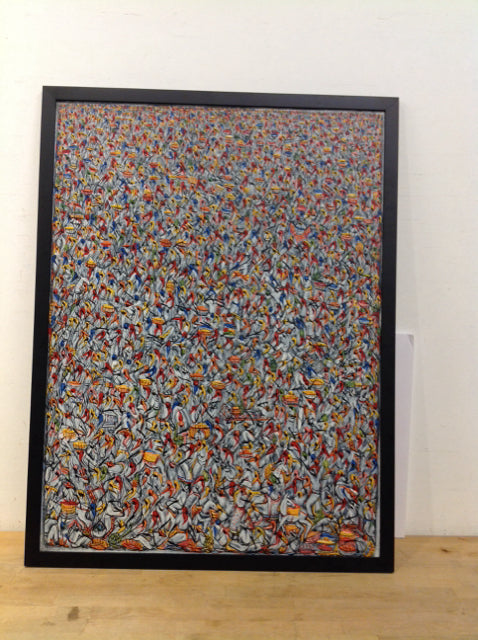 42"x32" Abstract Art on Canvas