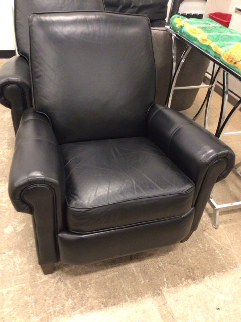 Ethan Allen Black Leather Recliner