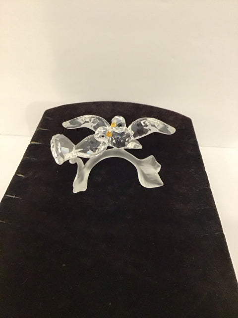 Swarovski Crystal Doves on a Branch