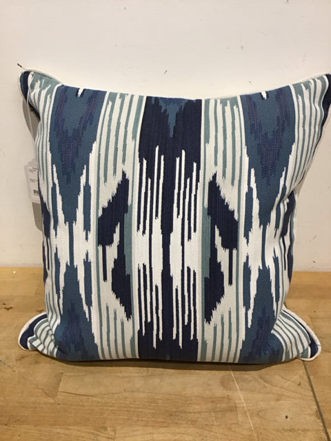 Blue/Lt Blue Pattern Pillow