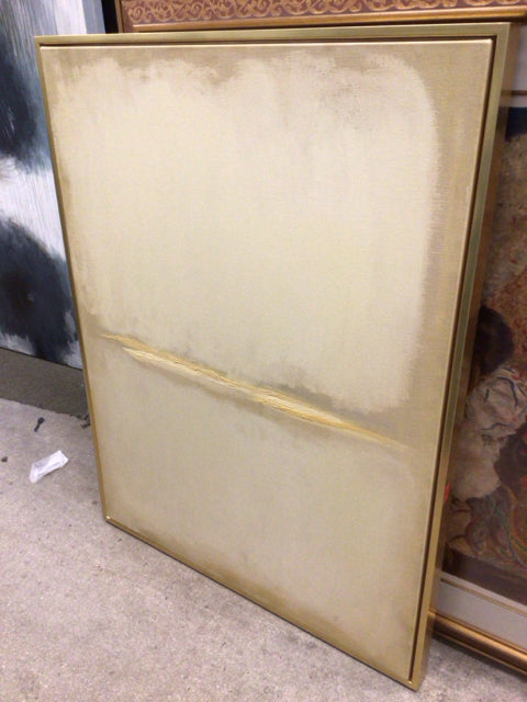 40x52 Gold Framed Abstract Gold Art