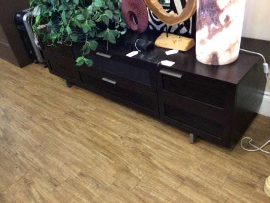 77"x22" Cherry Media Console Table