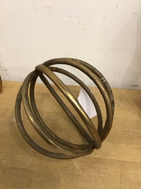 8" Gold Metal Orb