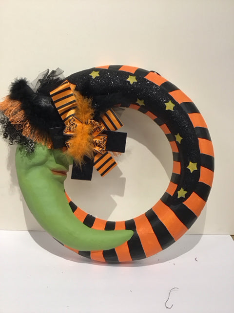 Half-Moon Halloween Wreath