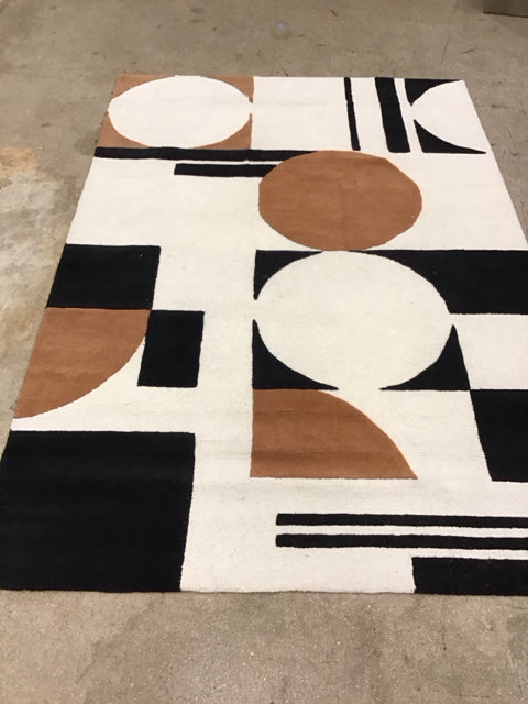 6'x9' Safavieh Rodeo Drive Darien Black Brown Cream Rug