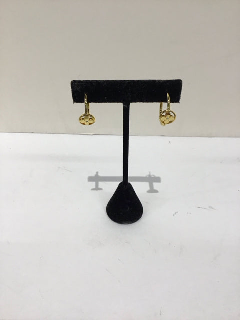 Van Cleef Style Gold Earrings