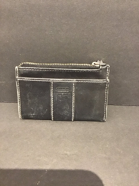 Coach Black Leather Change Purse