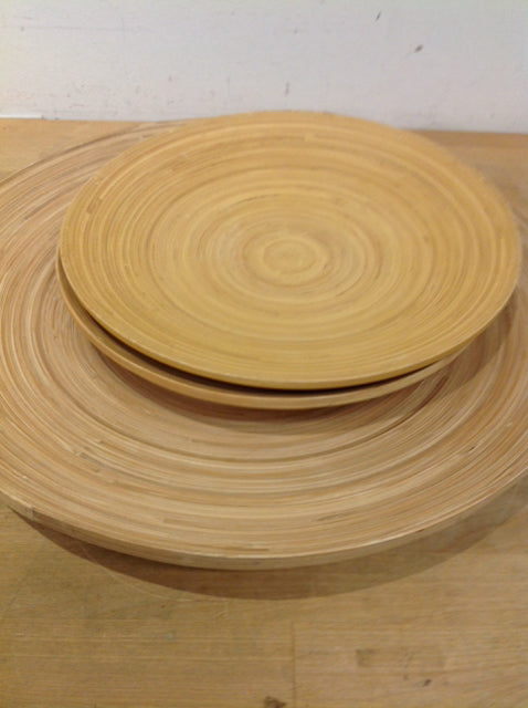 Set Of 3 Bamboo Wood Bowls