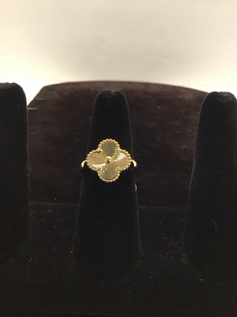 Van Cleef Style 925 Gold Ring